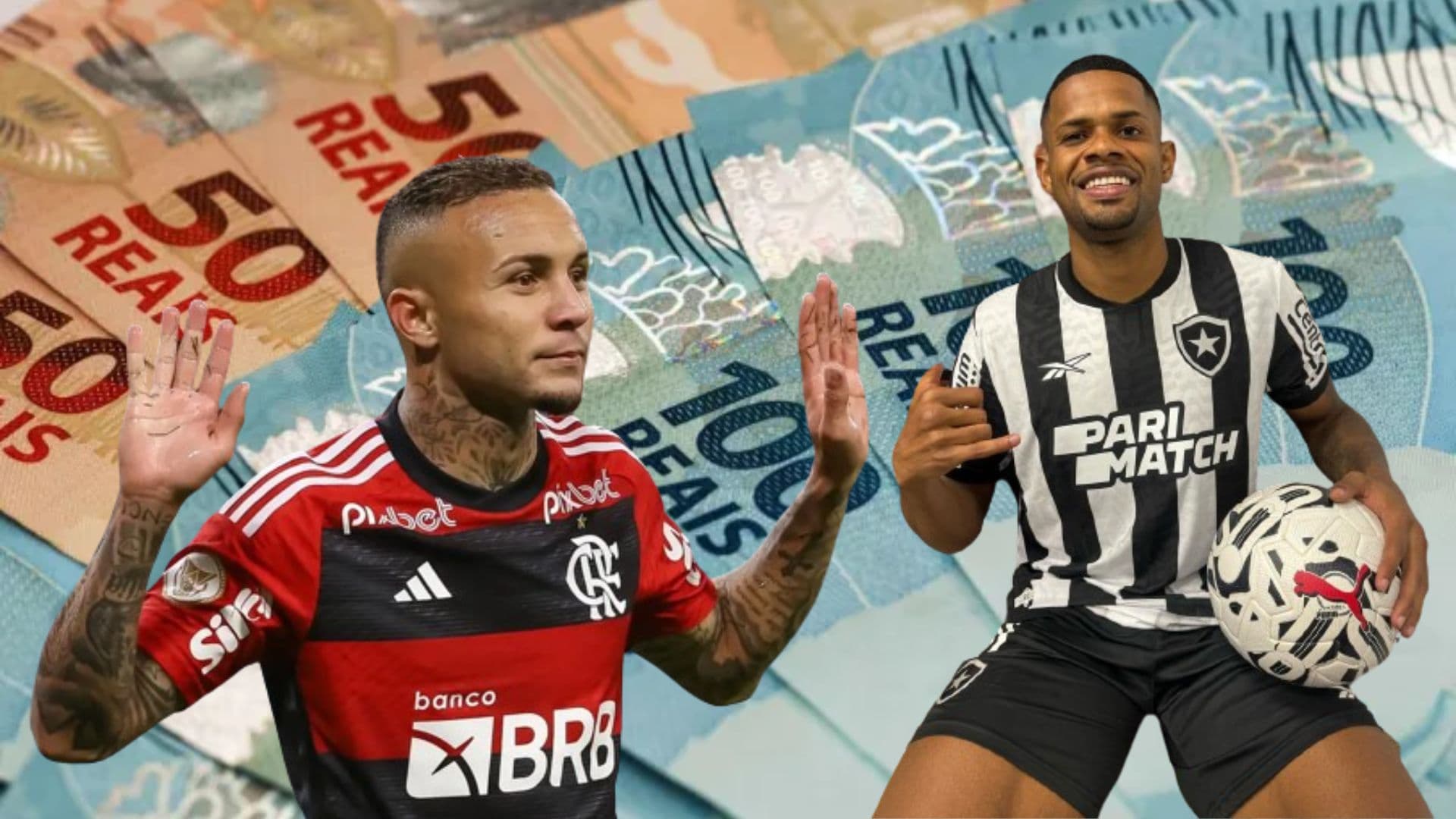 Everton Cebolinha e Júnior Santos