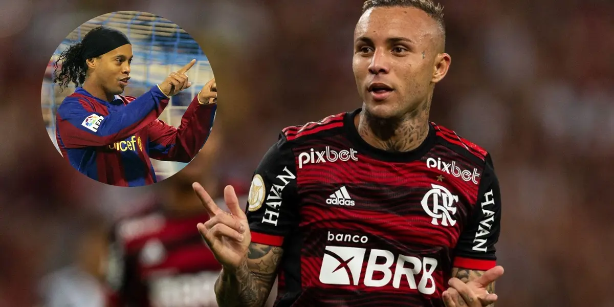 Everton Cebolinha fez um excelente primeiro tempo contra o Palmeiras