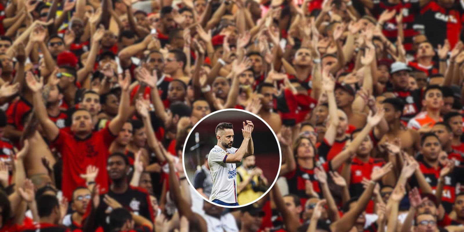 Everton Ribeiro aplaude a torcida do Flamengo após partida no Maracanã