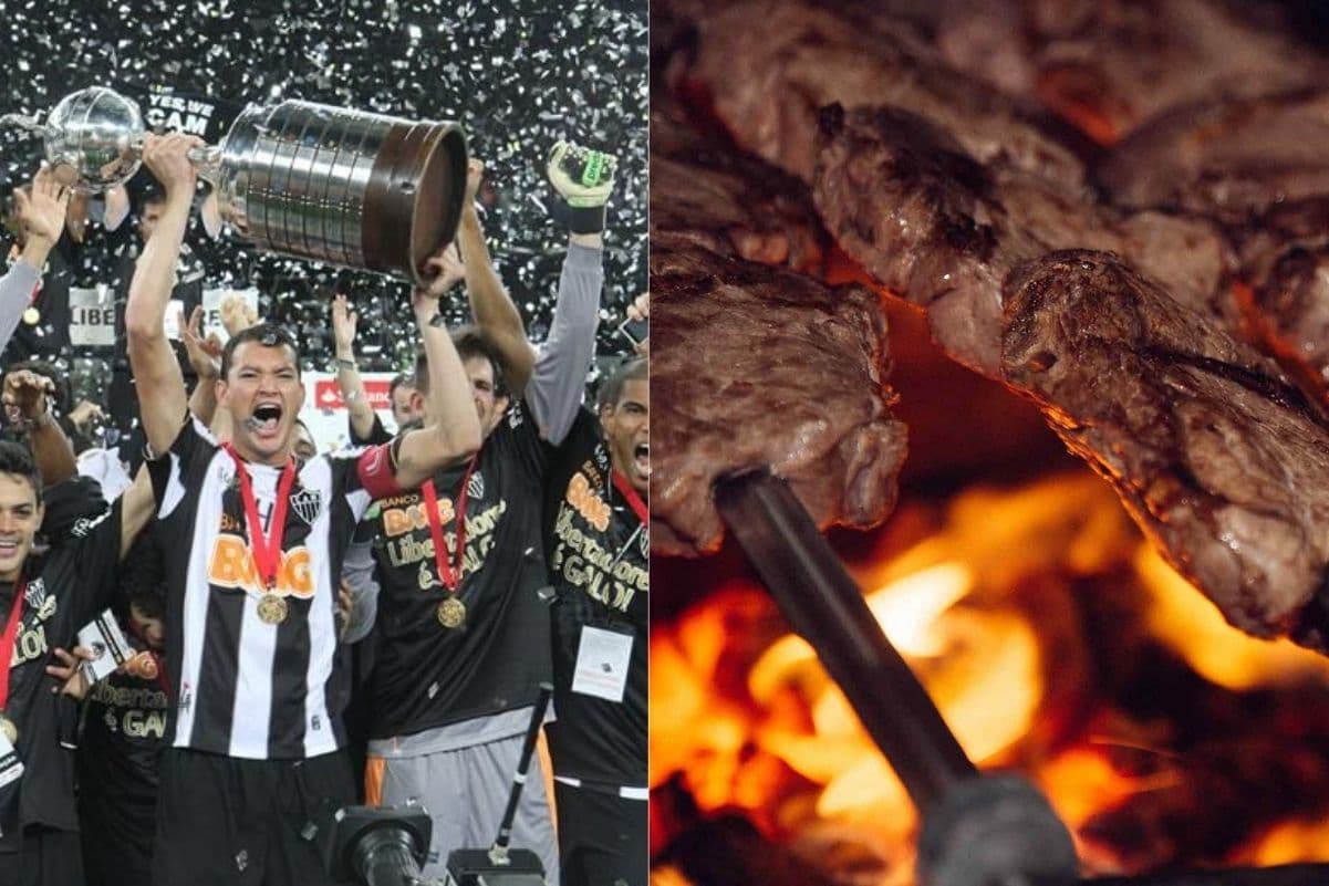 Ex-atacante do Galo foi campeão da Libertadores e hoje é dono de churrascaria