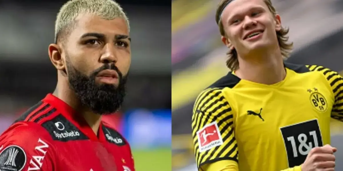 Ex-jogador da Seleção Brasileira aponta as diferenças entre Gabriel Barbosa e Erling Haaland e porque brasileiro é melhor