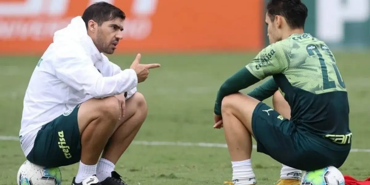 Fase acima do normal de Raphael Veiga no Palmeiras obriga Abel Ferreira a tomar medida drástica contra meia