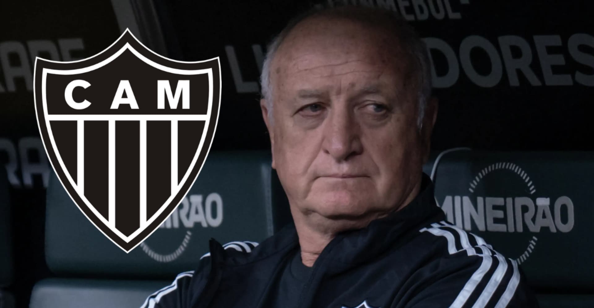 Felipão no banco de reservas do Mineirão