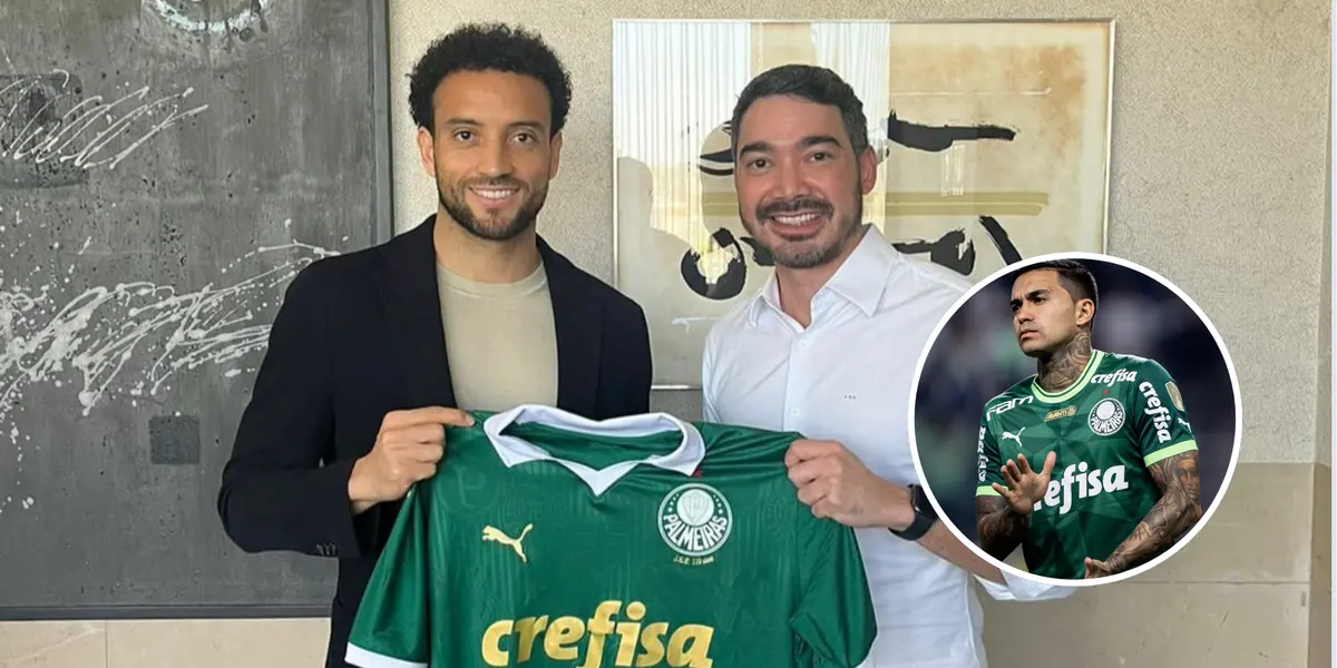 Felipe Anderson com Leonardo Holanda e Dudu ao lado