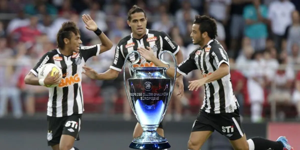 Felipe Anderson já jogou no Santos ao lado de Neymar