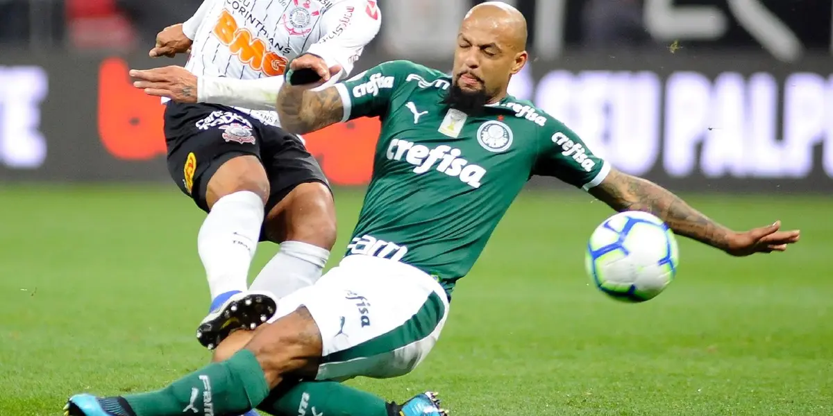 Felipe Melo está em baixa no Palmeiras