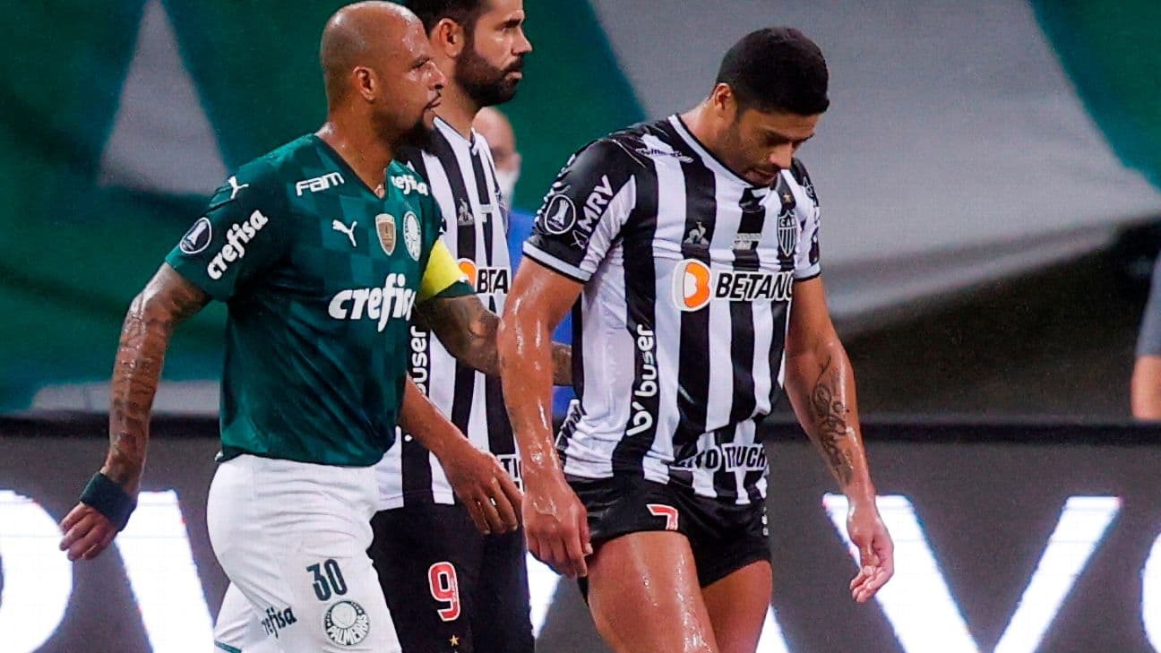 Felipe Melo pede reforços para o Palmeiras e trio do Galo seria sua condição para ficar no Verdão