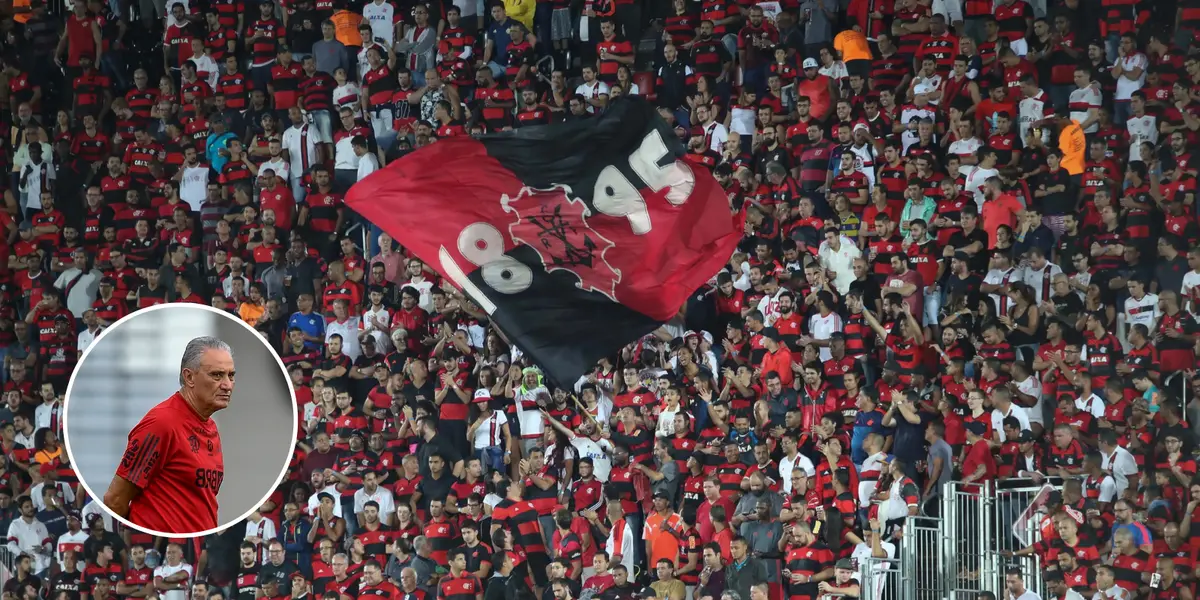 Festa da torcida do Flamengo em partida do clube