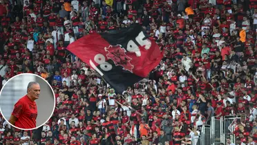 Festa da torcida do Flamengo em partida do clube