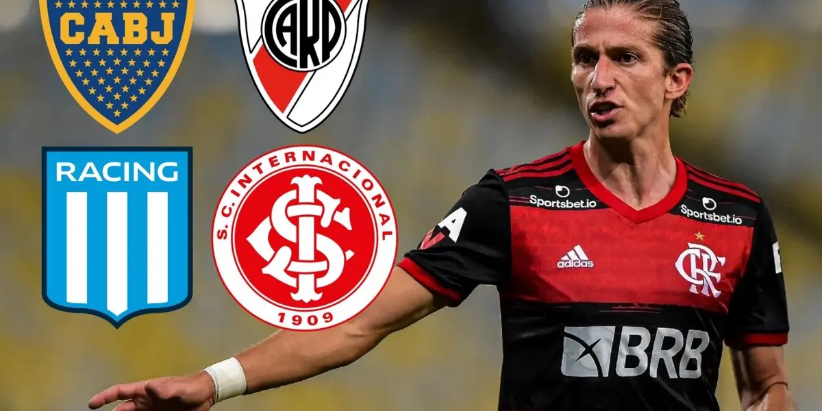 Filipe Luís aceitaria trocar de clube que é rival na Copa Libertadores