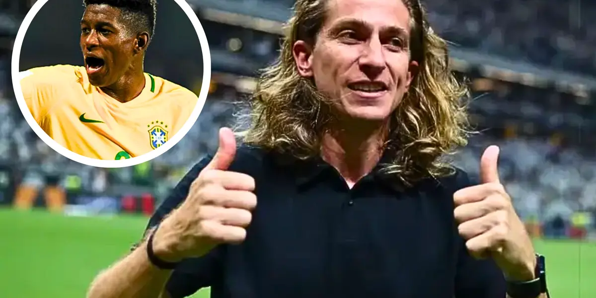 Filipe Luís aprova chegada de Vitão, zagueiro do Internacional