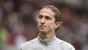 Filipe Luis como técnico do Flamengo sub-20. Foto: Jorge Rodrigues/AGIF