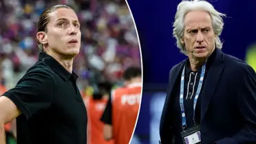 Filipe Luís e Jorge Jesus em destaque