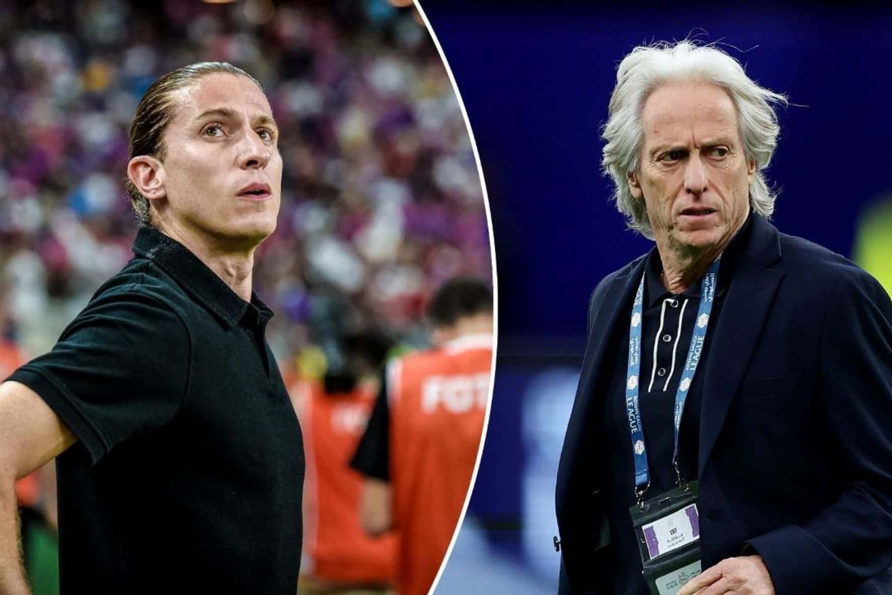 Filipe Luís e Jorge Jesus em destaque