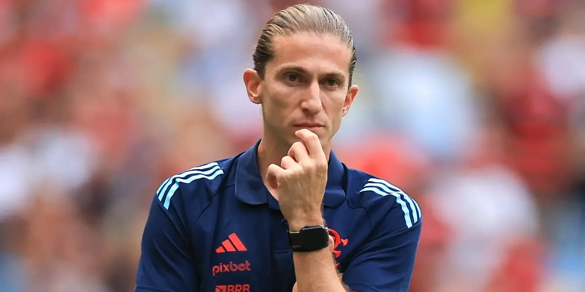 Filipe Luís, técnico do Flamengo. Foto: André Durão