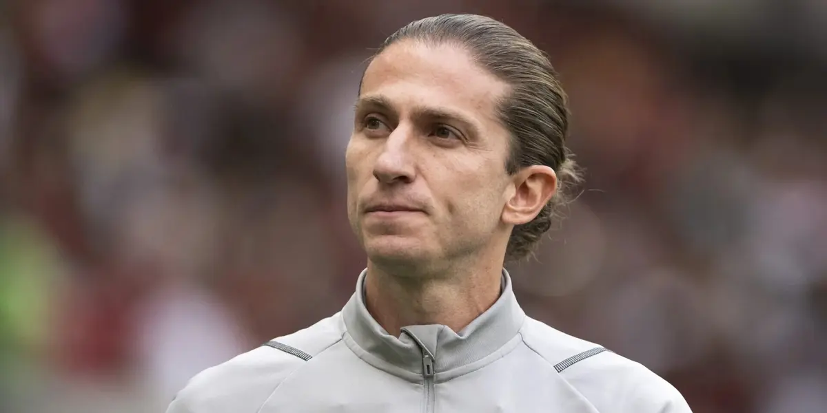 Filipe Luís, técnico do Flamengo. Foto: Jorge Rodrigues/AGIF