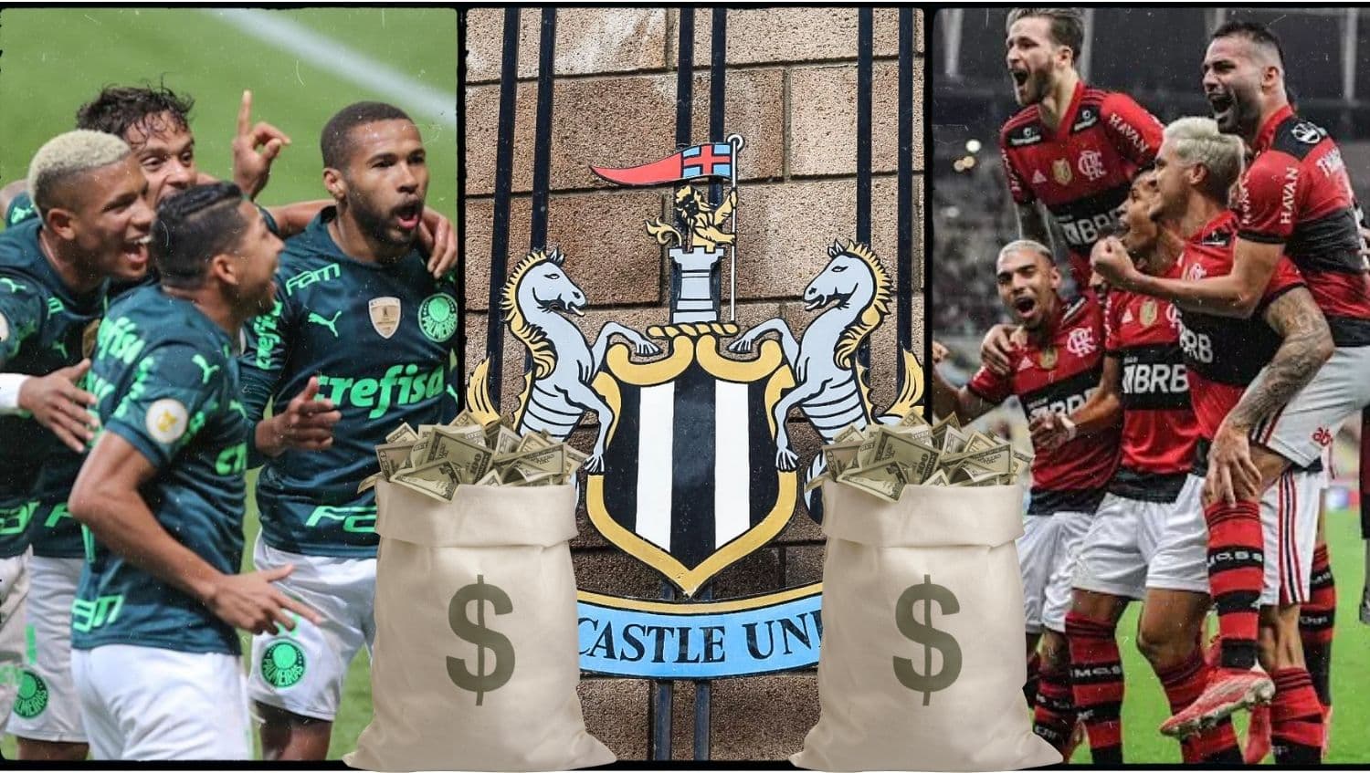 Final da Copa Libertadores atrai olhares do novo rico do futebol, o Newcastle, da Inglaterra, com Flamengo e Palmeiras no páreo