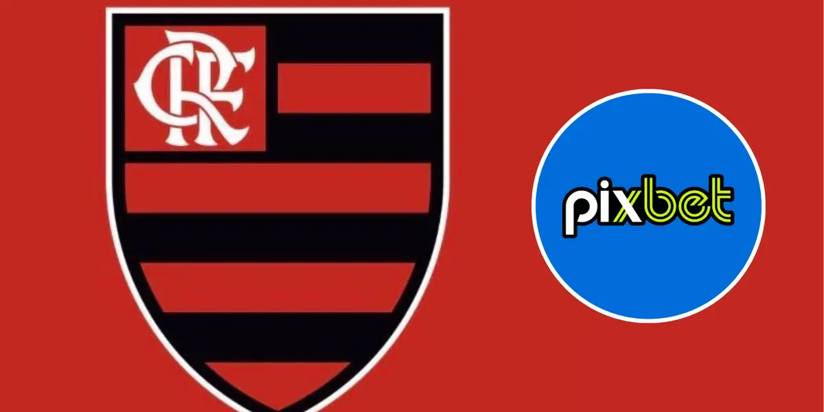 Flamengo e o logo do PixBet