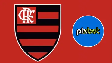 Flamengo e o logo do PixBet
