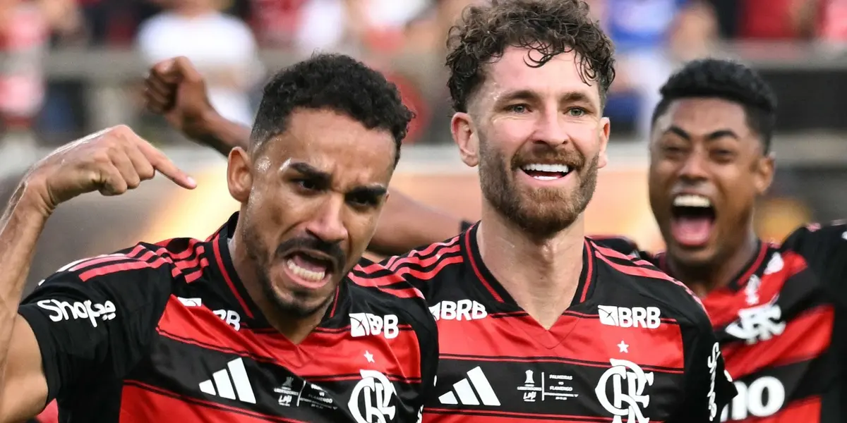 Flamengo em partida pela Libertadores de 2025. Foto: Luis Acosta/AFP