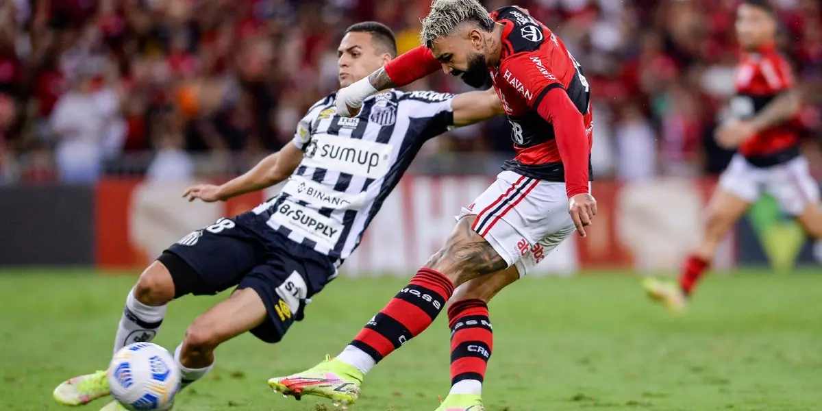 Flamengo foi derrotado pelo Santos no Estádio do Maracanã em jogo com briga entre João Gomes e Gabriel Barbosa