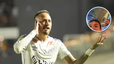 Foi assim que Neymar passou o domingo de carnaval (Foto: Santos)