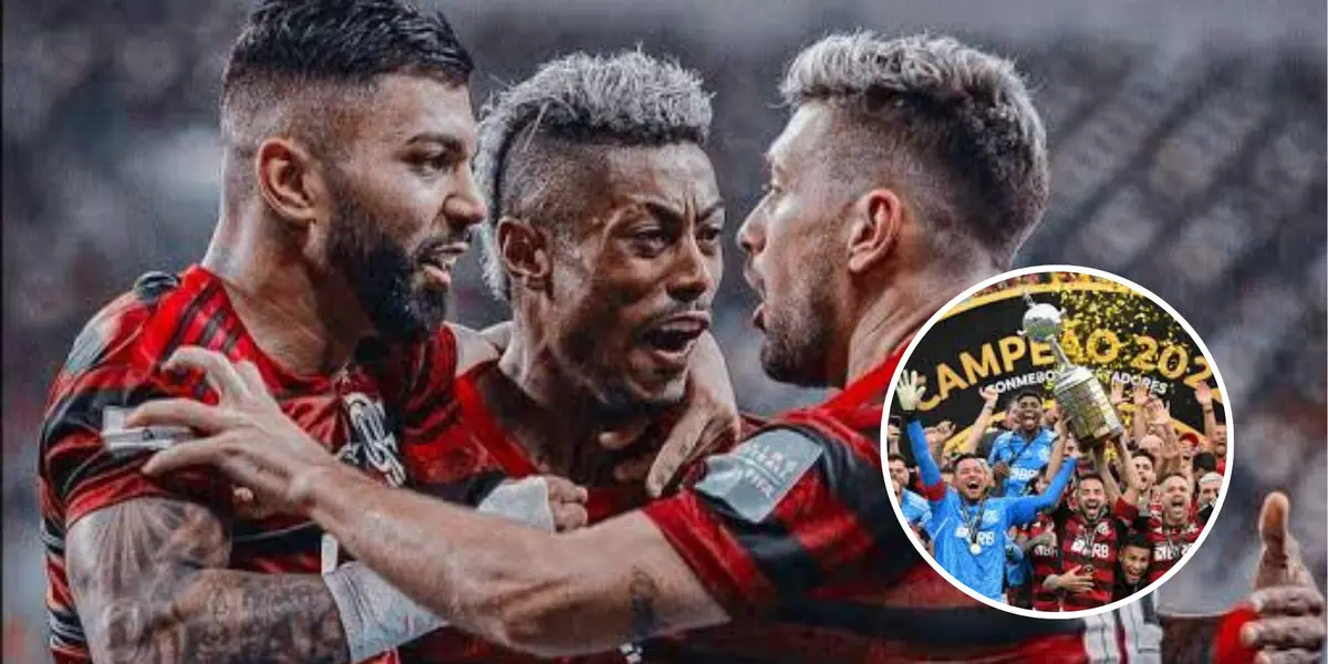 Gabigol, Bruno Henrique e Arrascaeta