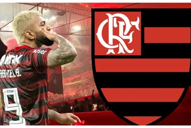 Gabigol com a camisa do Flamengo