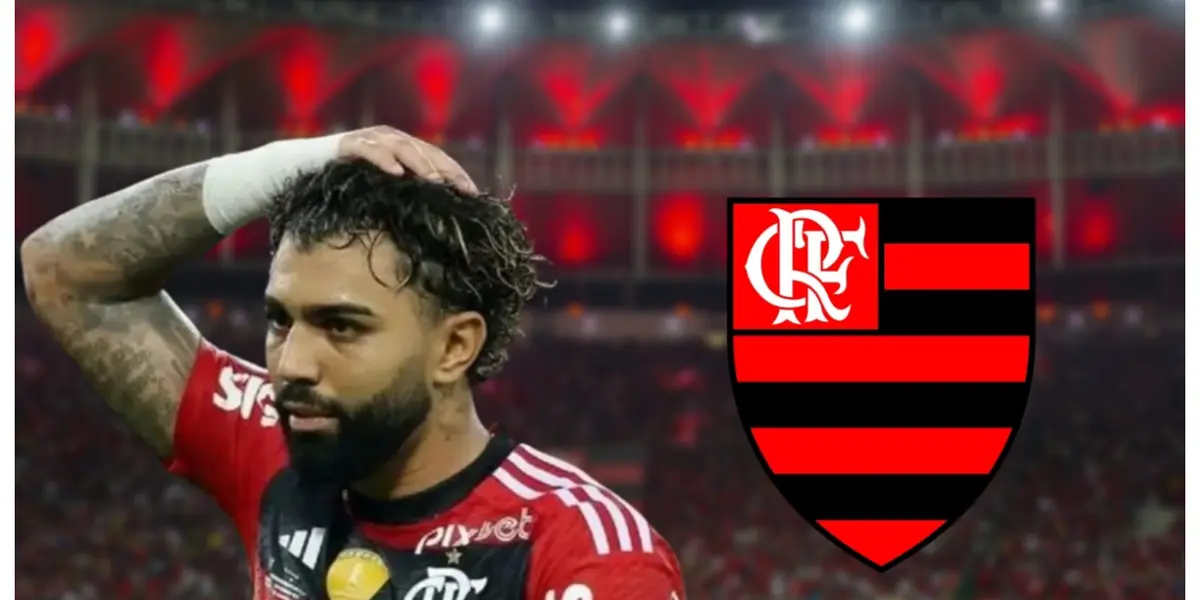 Gabigol com a camisa do Flamengo