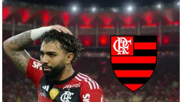 Gabigol com a camisa do Flamengo