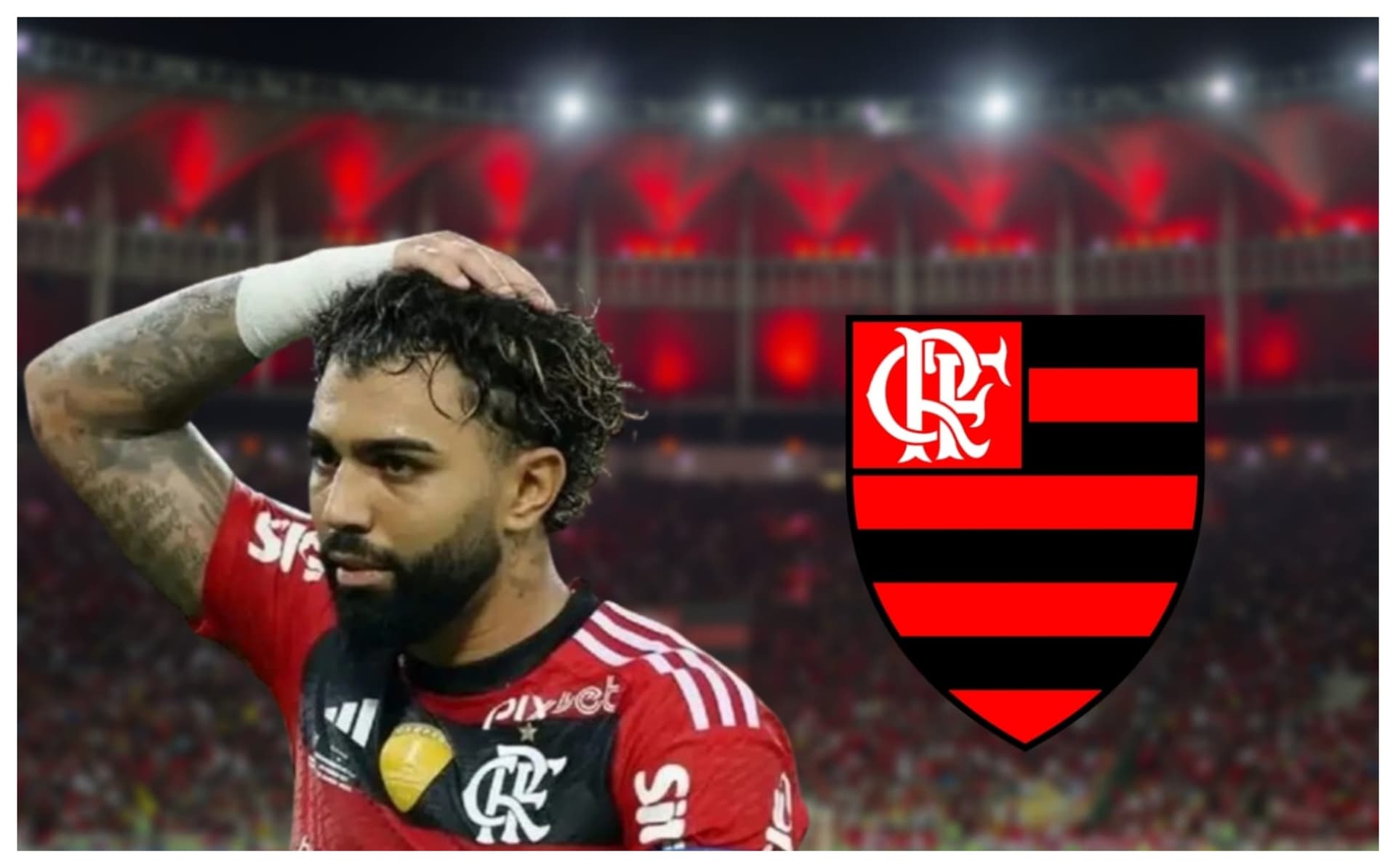 Gabigol com a camisa do Flamengo