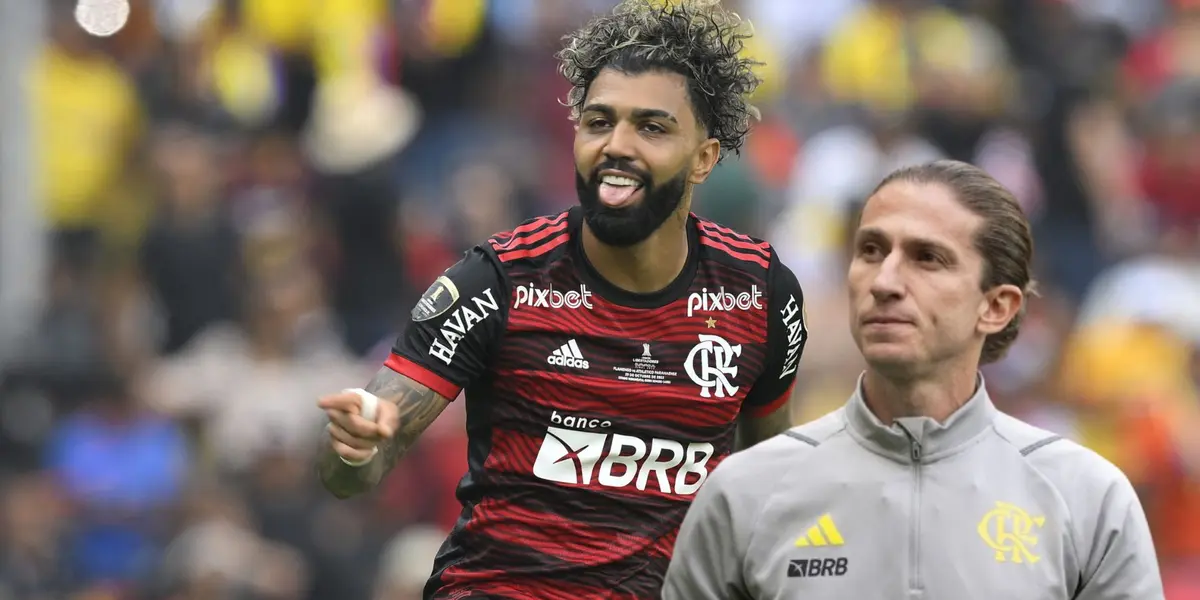 Gabigol - Filipe Luís (Foto: Flamengo)