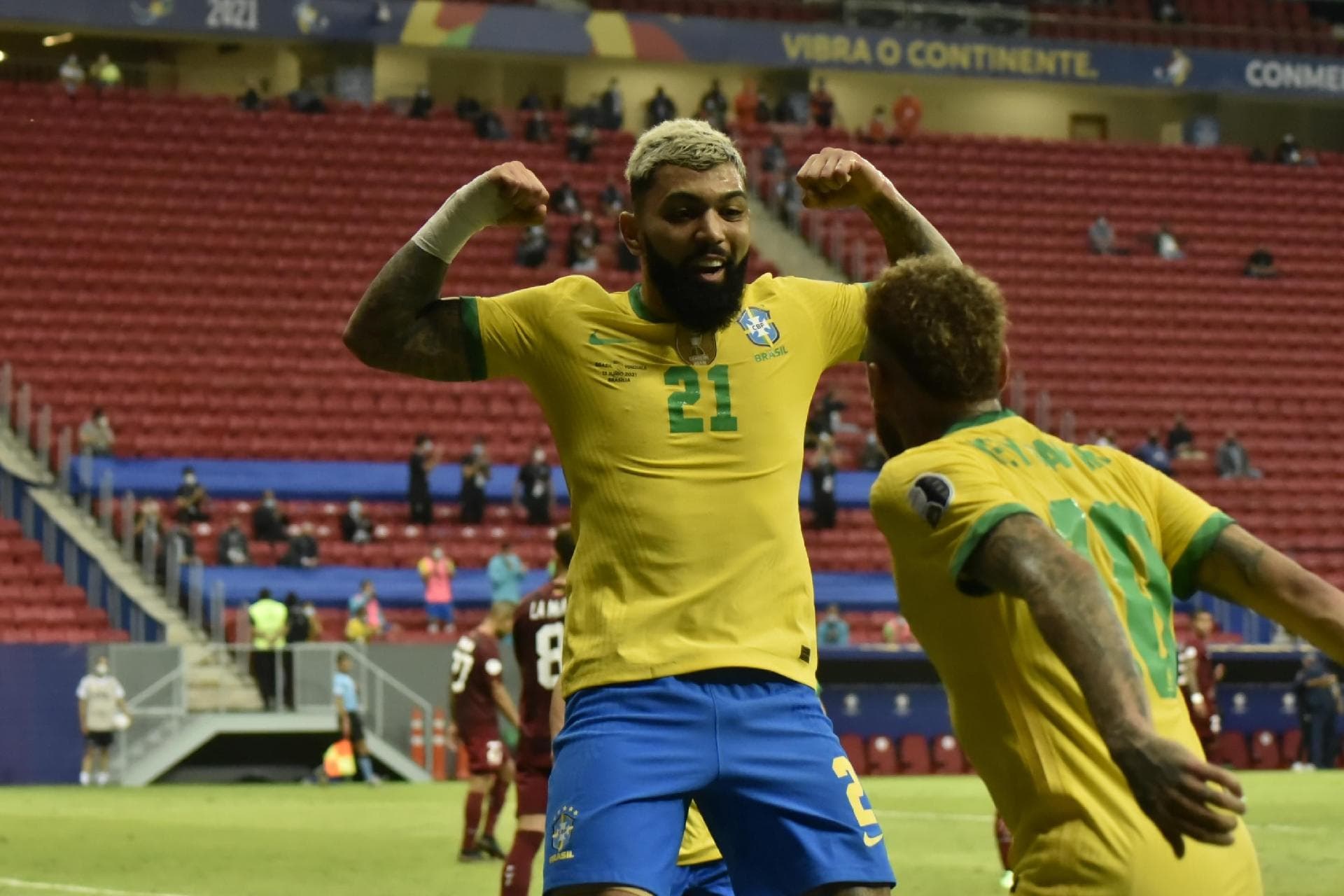 Gabigol foi para às redes na estreia da Copa América 2021