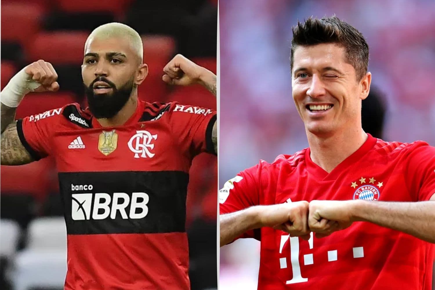 Gabriel Barbosa e Robert Lewandowski fizeram uma live inédita que quebrou a internet e o craque do Flamengo fez um convite para o melhor do mundo