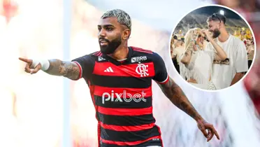 Gabriel Barbosa em ação pelo Flamengo