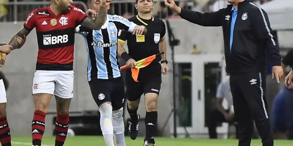 Gabriel Barbosa não escondeu o estresse durante todo o duelo que rendeu a classificação do Flamengo para as semifinais da Copa do Brasil