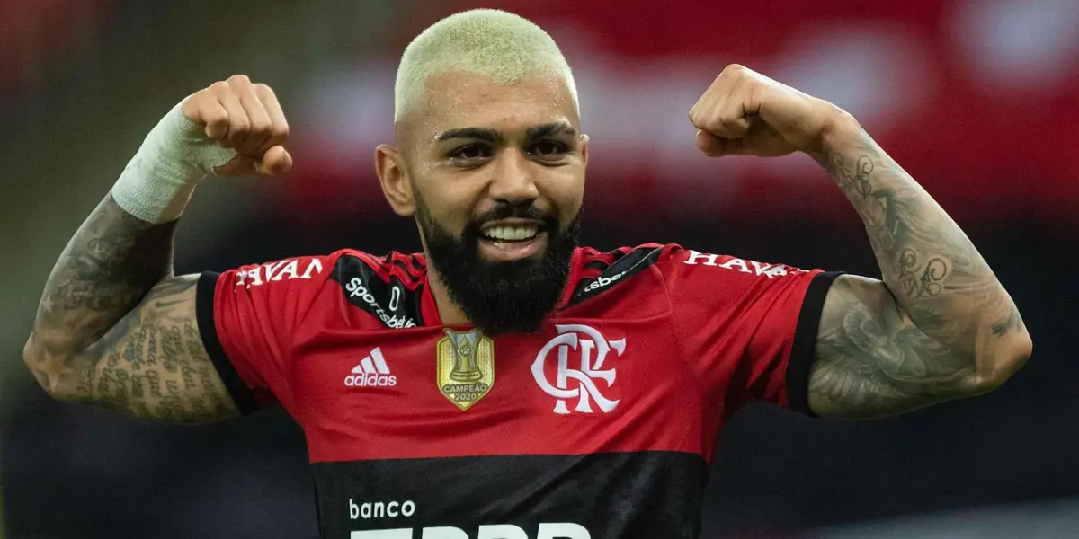 Gabriel Barbosa não parou de provocar o Olimpia na partida, nas redes sociais e em sua volta ao Brasil