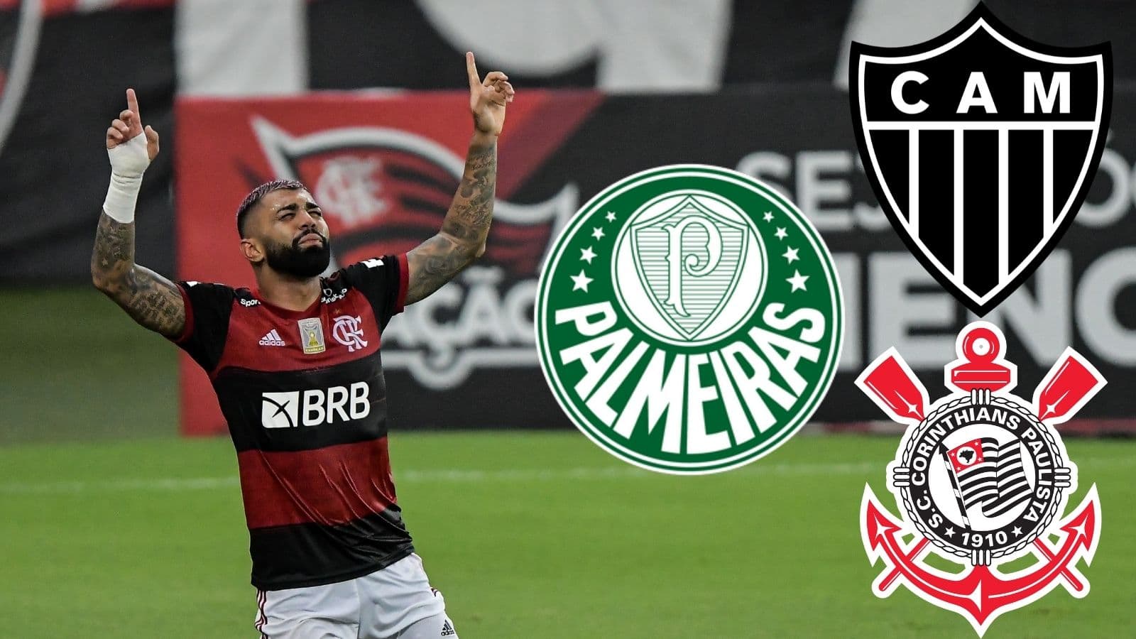 Gabriel Barbosa tem mais amigos em rival do Brasileirão do que no Flamengo
