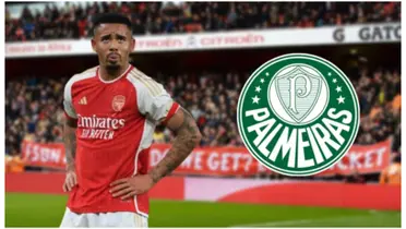 Gabriel Jesus com a camisa do Arsenal