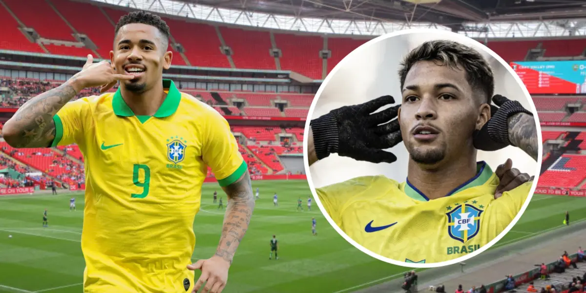 Gabriel Jesus e Marcos Leonardo