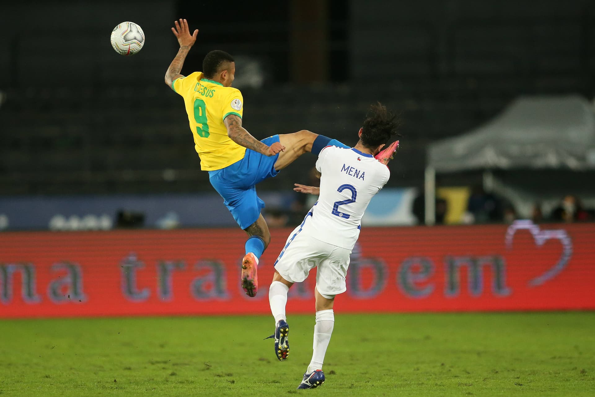 Gabriel Jesus está fora da semifinal da Copa América 2021