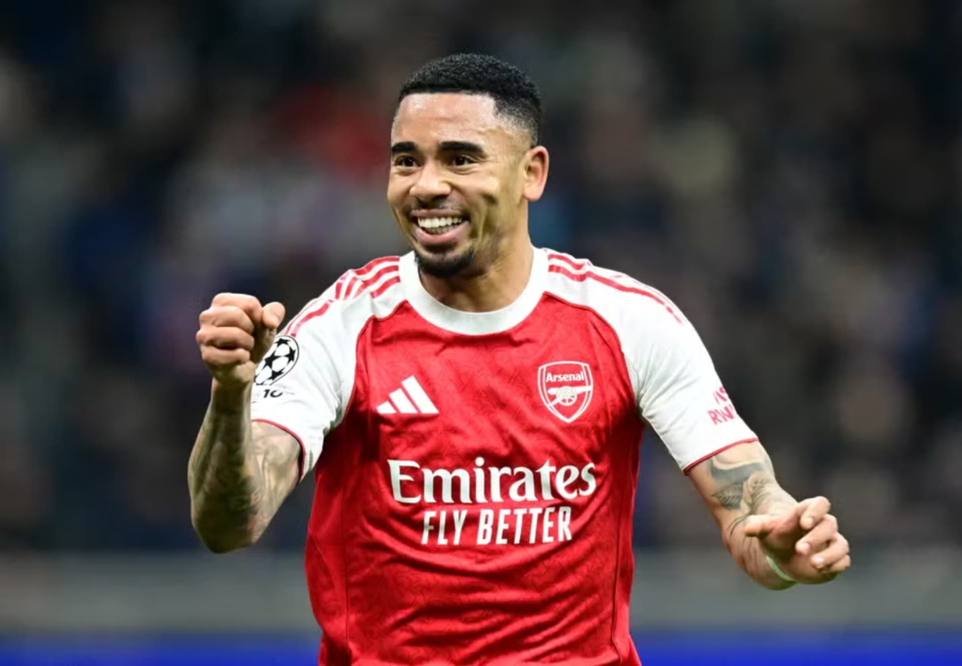 Gabriel Jesus - Inter de Milão x Arsenal - Champions League — Foto: REUTERS/Daniele Mascolo
