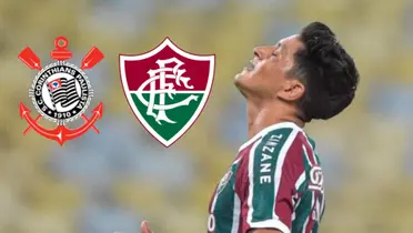 Germán Cano em ação pelo Fluminense