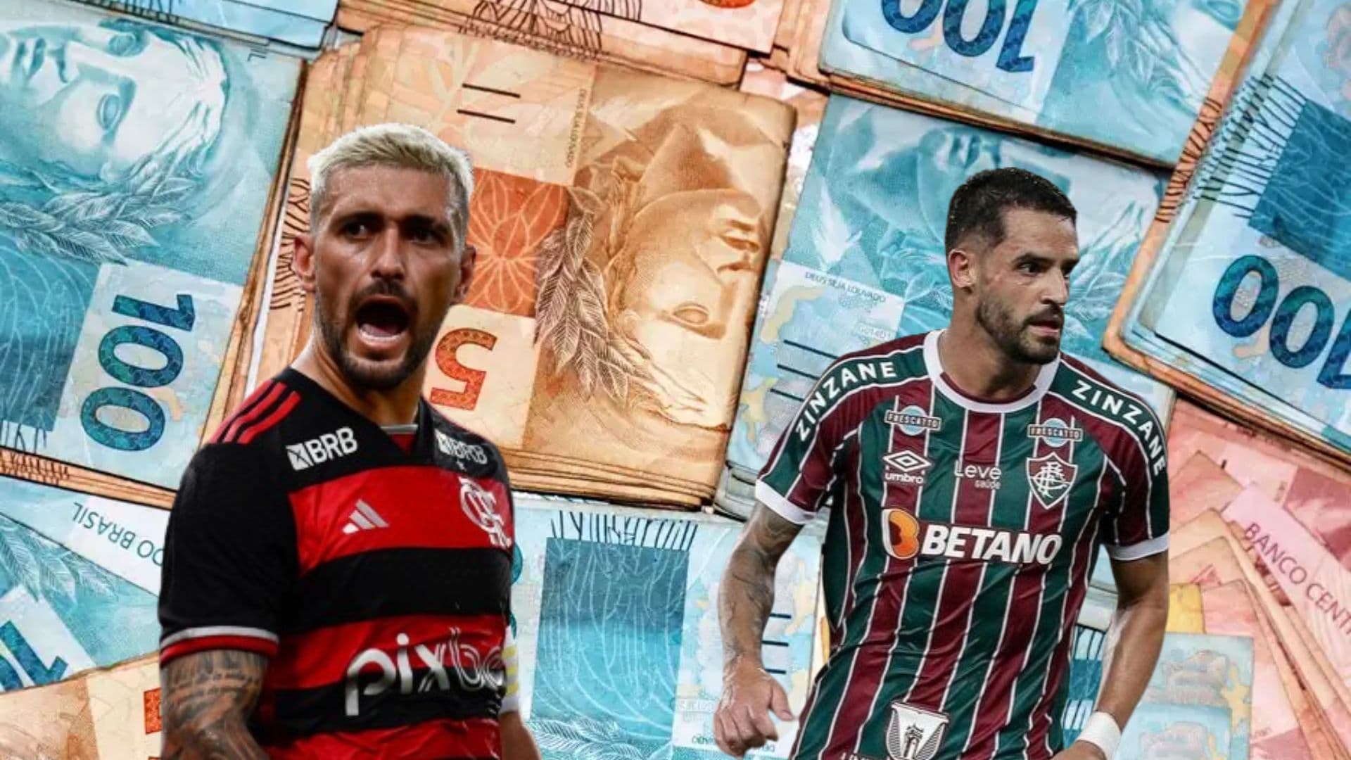Giorgian De Arrascaeta e Renato Augusto