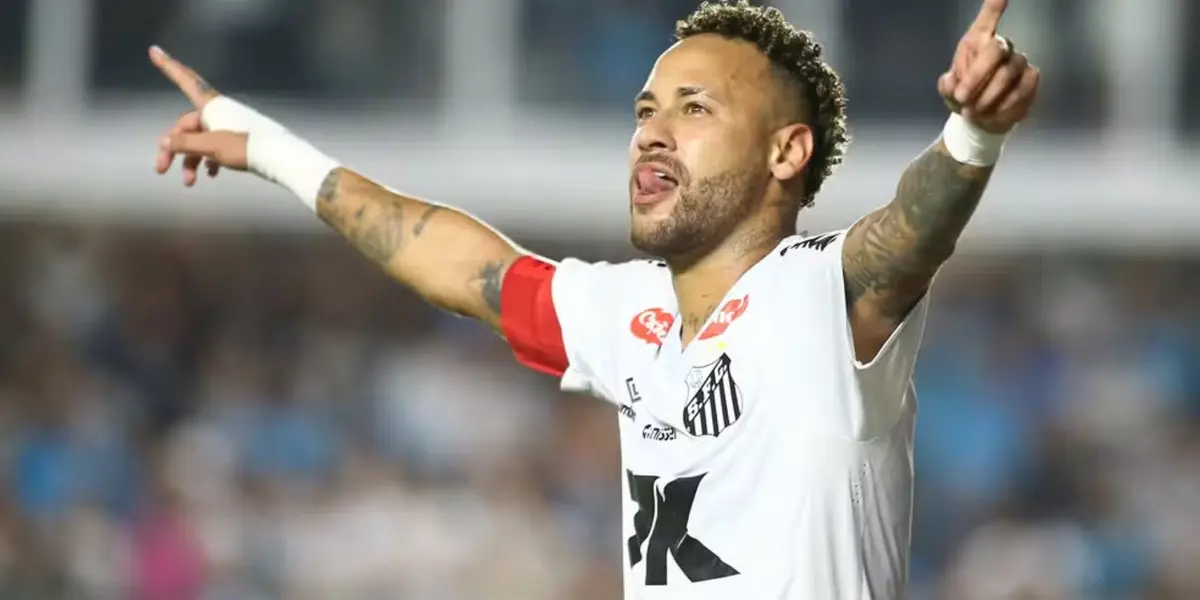 Gol de Neymar em Santos x Sport — Foto: Mauricio De Souza/AGIF