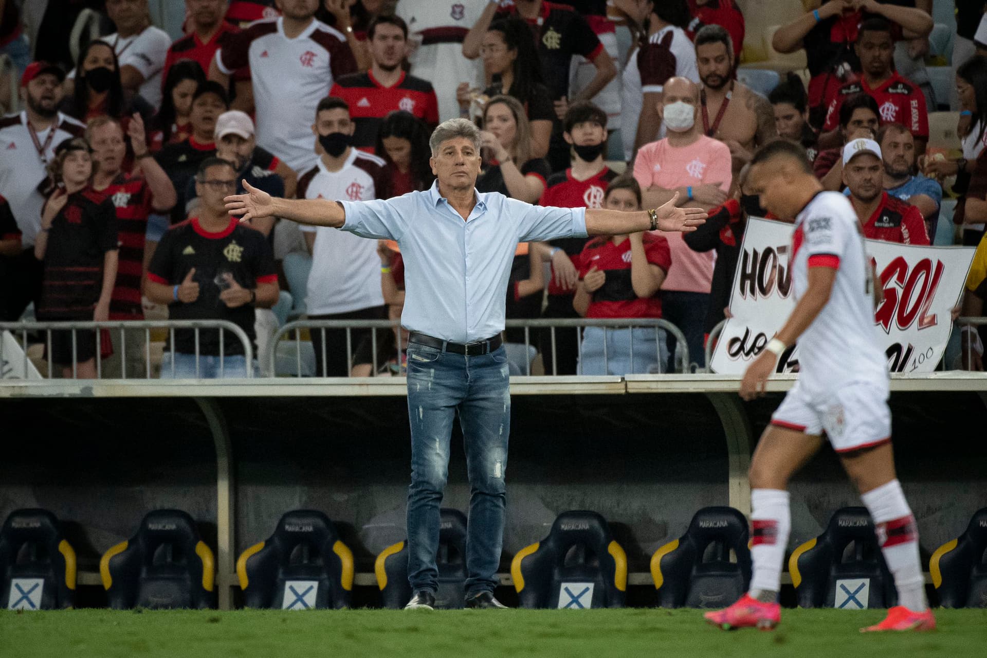 Goleada do Flamengo enche Renato Portaluppi de confiança para a final da Copa Libertadores com recado ao Palmeiras