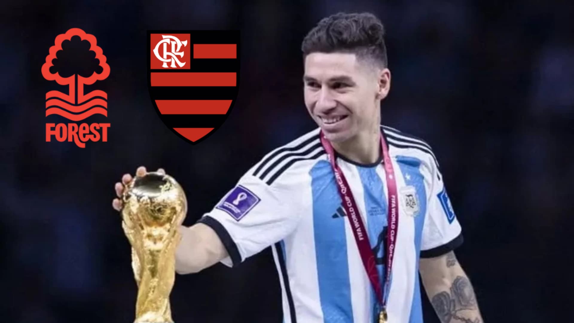 Gonzalo Montiel pela Seleção Argentina