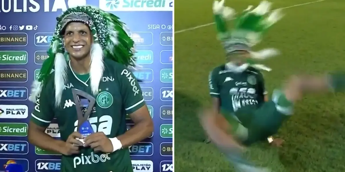 Guarani goleou a Ponte Preta no campeonato Paulista e o atacante Lucas Vinicius Gonçalves Silva dançou em campo