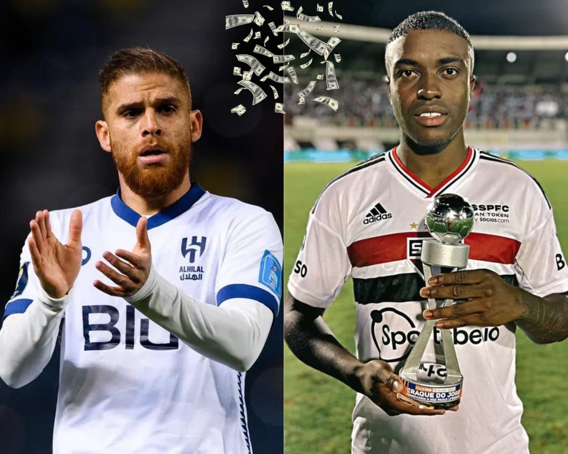 Gustavo Cuellar tem contrato até junho de 2024 com o Al Hilal, clube da Arábia Saudita, e atualmente recebe um salário milionário