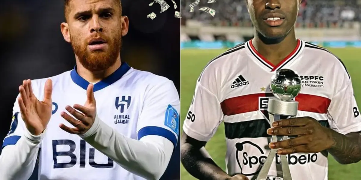 Gustavo Cuellar tem contrato até junho de 2024 com o Al Hilal, da Arábia Saudita, e recebe um salário milionário